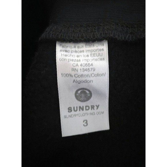 Sundry Women's Leopard Chantilly Heart Cut Off Raw Hem Sweatshirt Anthro RARE - Picture 13 of 14